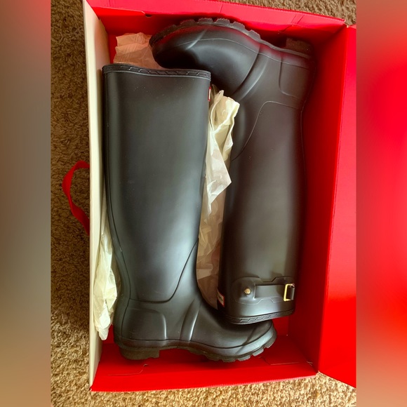 Hunter Shoes Hunter Original Tall Matte Black Rain Boot Size 8 In